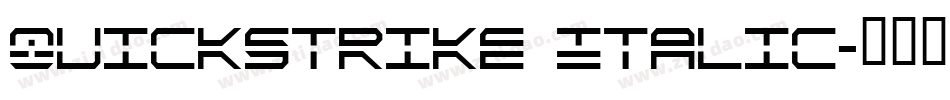 QuickStrike Italic字体转换